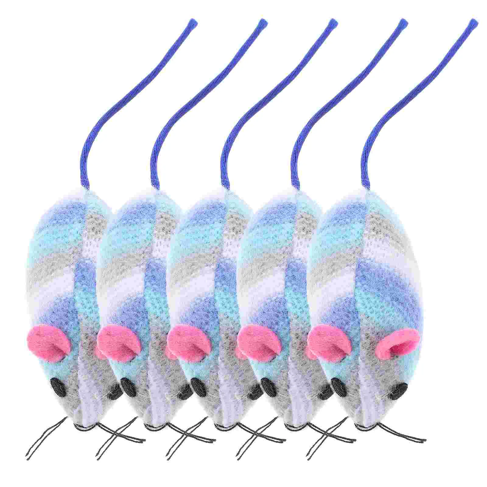 

5 Pcs Cat Dental Toy Mouse Toys Teething Kitten Funny For Cats Little Chew Indoor