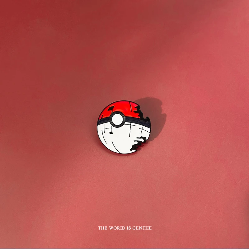 

Брошь в виде покебола покемона, Милая женская мультяшная брошь в японском стиле для пары, студентов, детей, детская брошь, ювелирное изделие,...