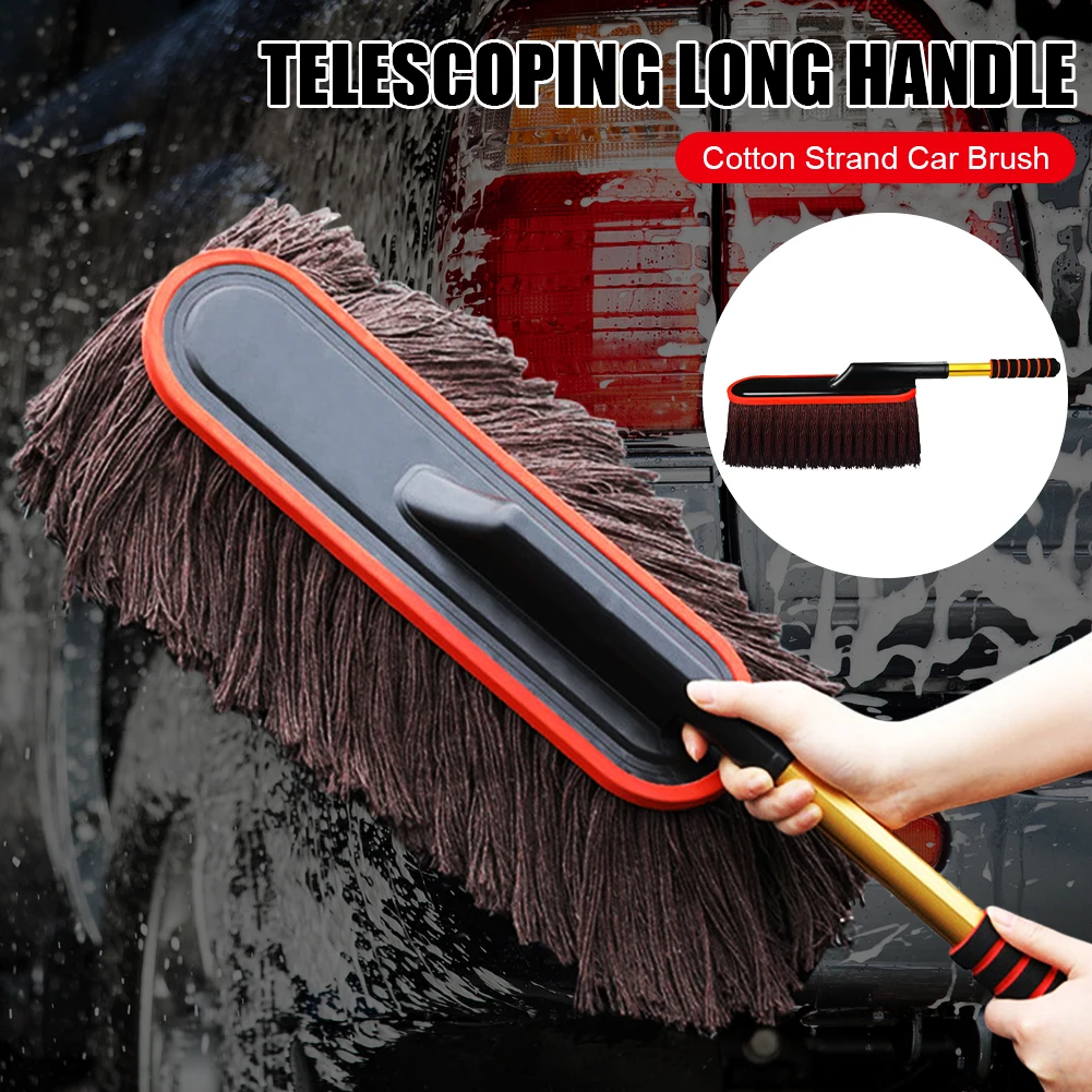 

Car Duster Exterior with Telescoping Handle Car Cleaning Tool Dust Remover No Lint Scratch Cleaning Brush for Car Home Dusting