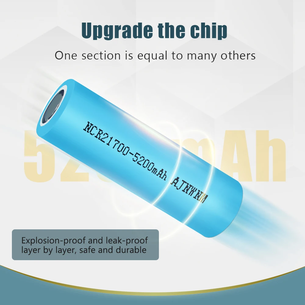 AJNWNM 3 7 V 4800 5200mAh 21700 батарея 30A Мощность 5C коэффициент разряда тройные литиевые
