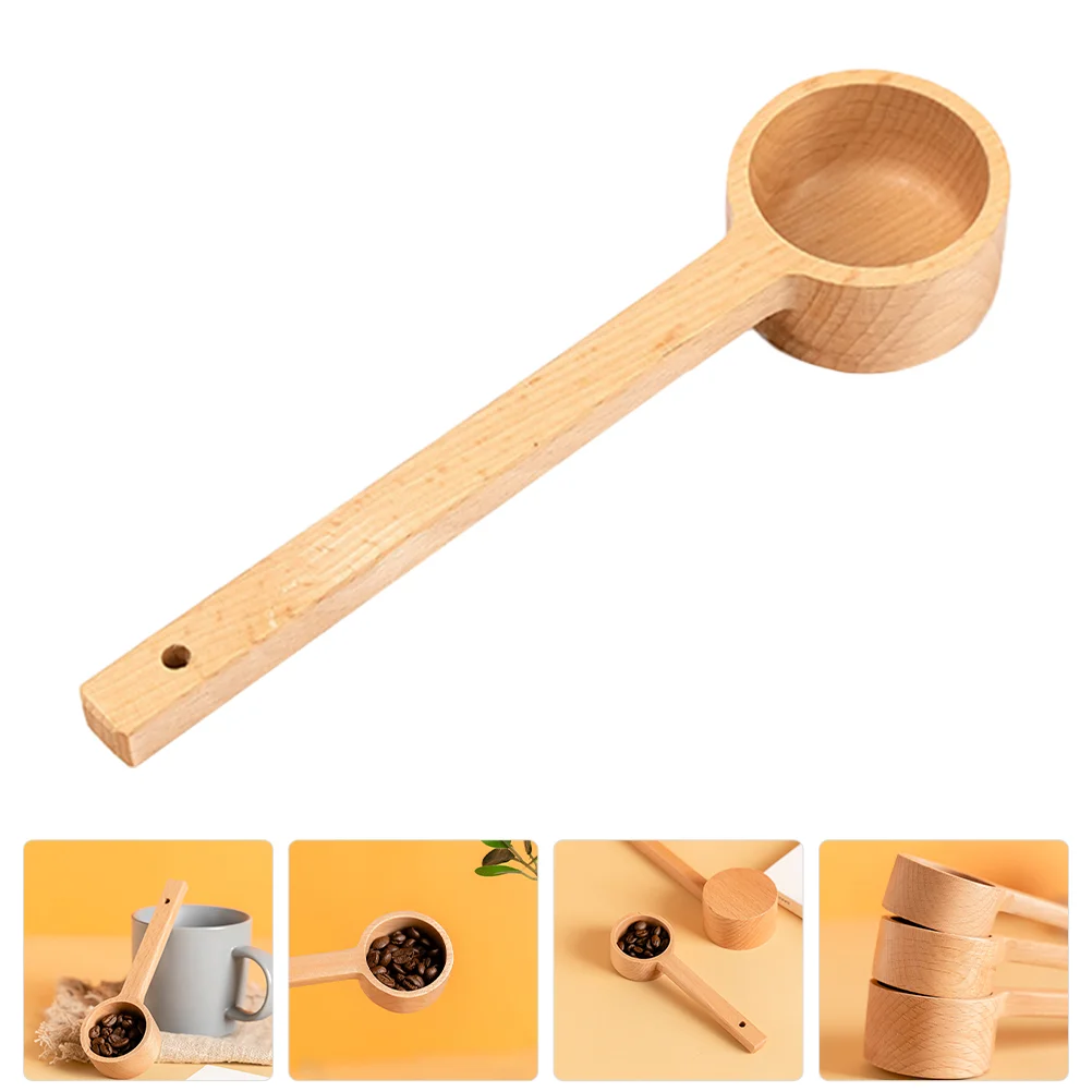 

Spoon Measuring Tool Wooden Household Simple Coffee Bean Scoop Powder Kitchen Measure