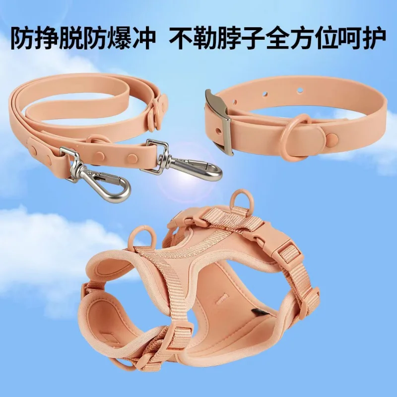 

Spot PVC Pet Collar Anti-Fouling Anti-Dog Bite Dog Dog Rope Leash Suit Waldone Traction Rope Same Style