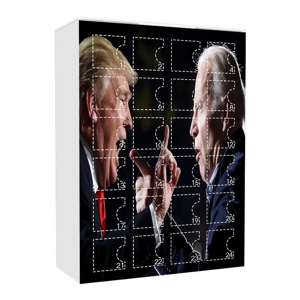 Акриловый рождественский адвент-календарь подарочная коробка украшение для