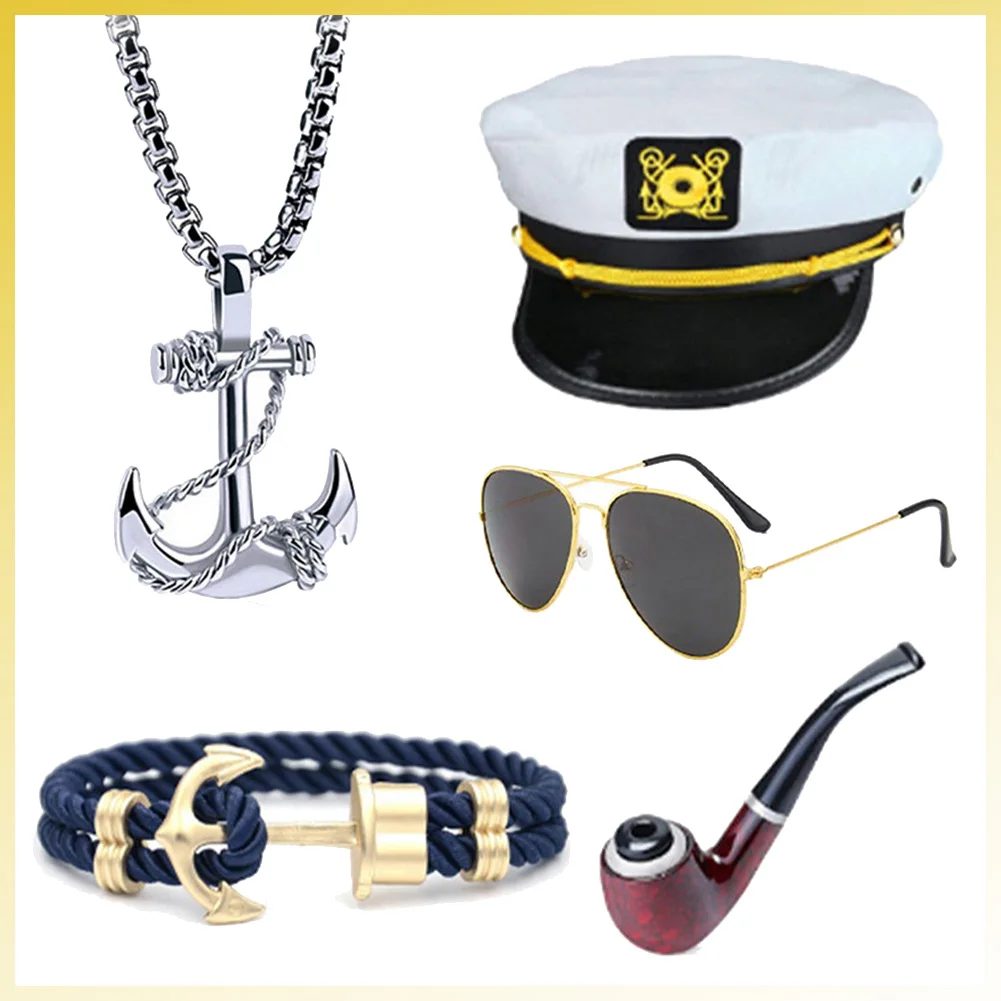 Аксессуары для ролевых игр Shipmaster мужчин кепка косплея перчатки солнцезащитные