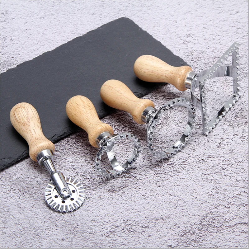 

Solid Wood Handle Flower Side Cookie Cutter Zinc Alloy Biscuit Mould Cake Mold Baking Appliance Cookie Decorating Tools Bakeware