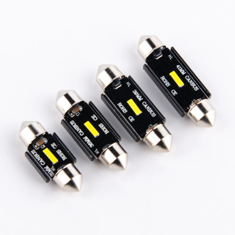 

10Pcs CSP 1860 C5W LED Auto Interior Dome Trunk Door Lamp Bulb 6000k 12V 31mm 36mm 39mm 41mm Festoon Vehicle Reading Light White