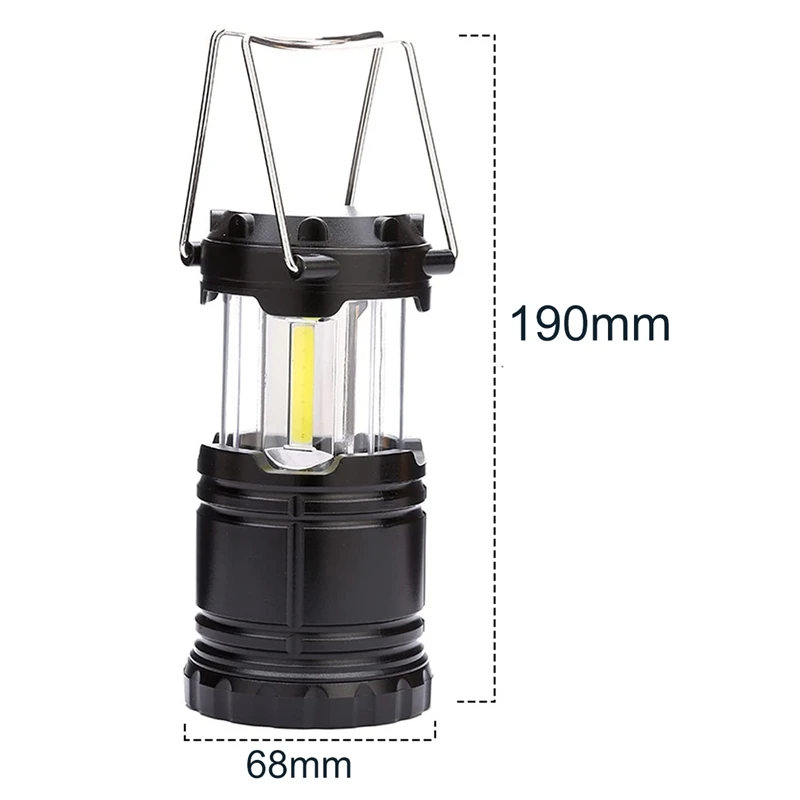 Кемпинговая лампа с COB матрицей 2 упаковки складной крючок водонепроницаемая на