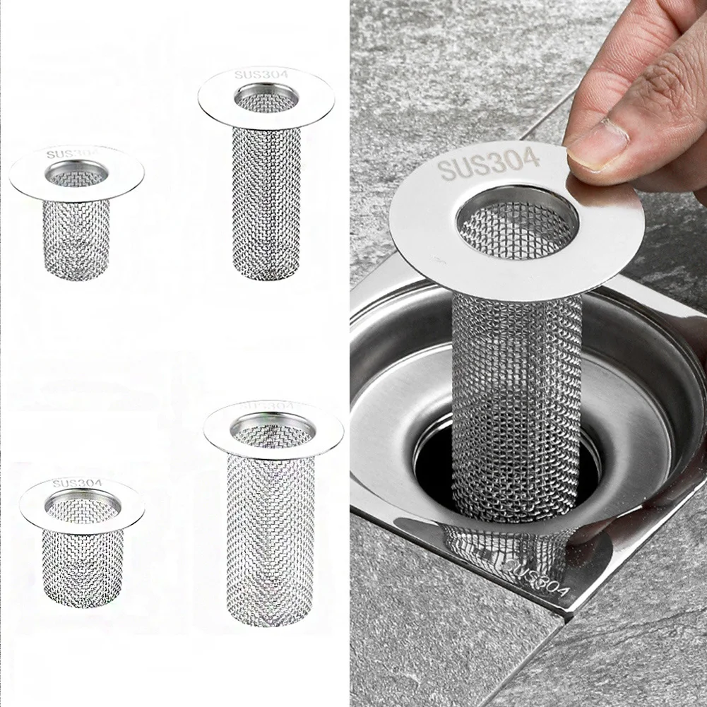 

Useful Anti-Clogging Kitchen Waste Drainer Sealing Cover Floor Drain Filter Mesh Food Hair Stopper Sink Strainer Bathroom Tool