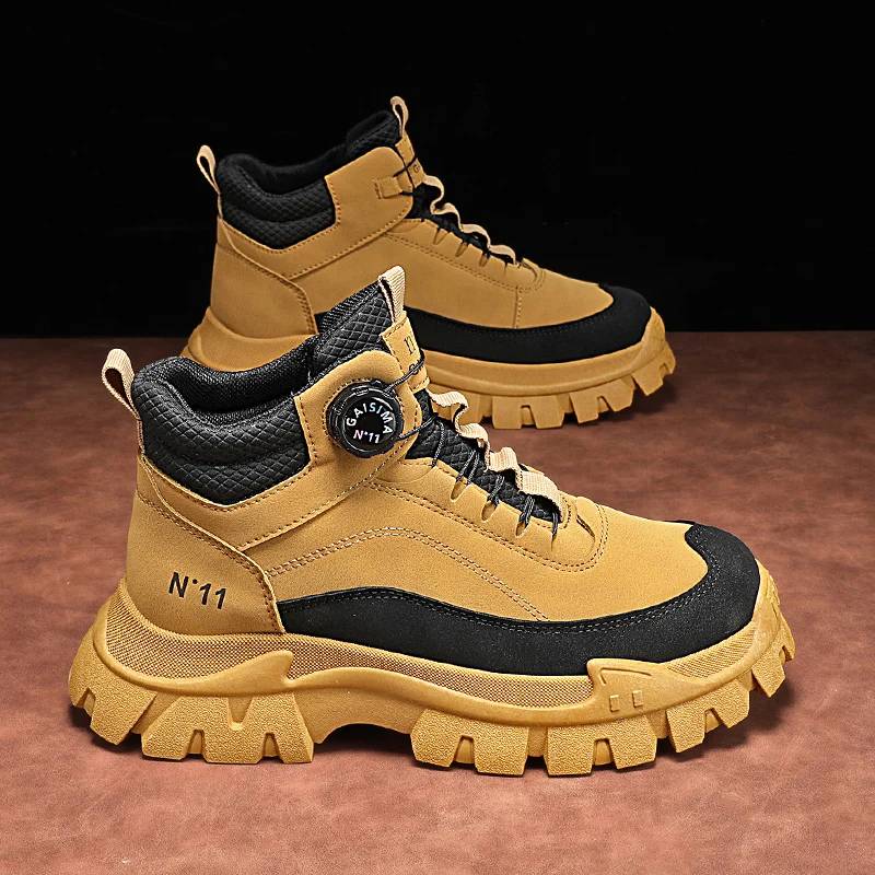 CYYTL Ботинки Мужская зимняя обувь Повседневная походная для работы на открытом