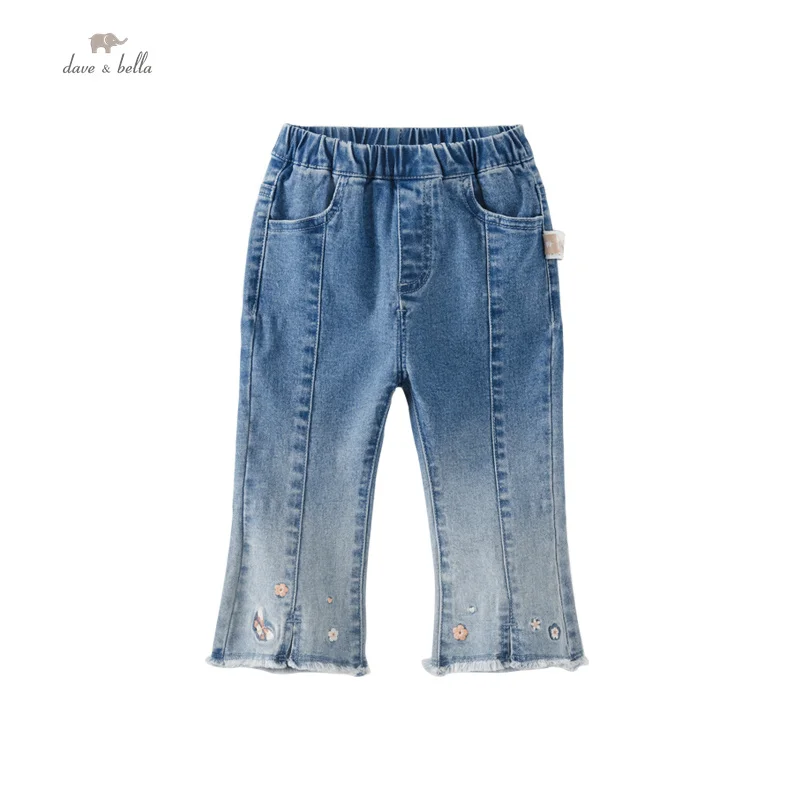 

Dave Bella Children's Pants 2023 New Autumn Girls Flared Pants Cowboy Casual Fashion Sweet Classy Party Outdoor DB3236238