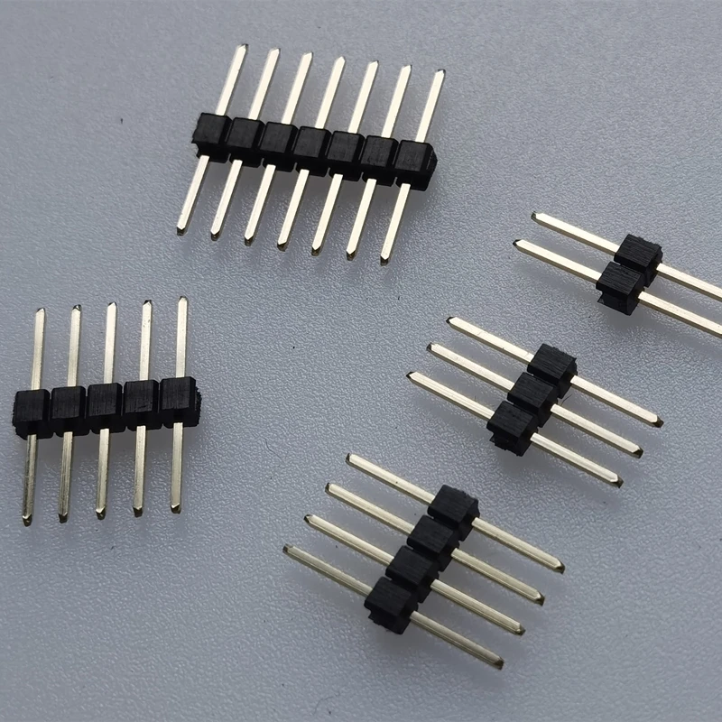 1000 шт. 2 54 мм Однорядный Штекерный 0 8u ''позолоченный штырьковый разъем