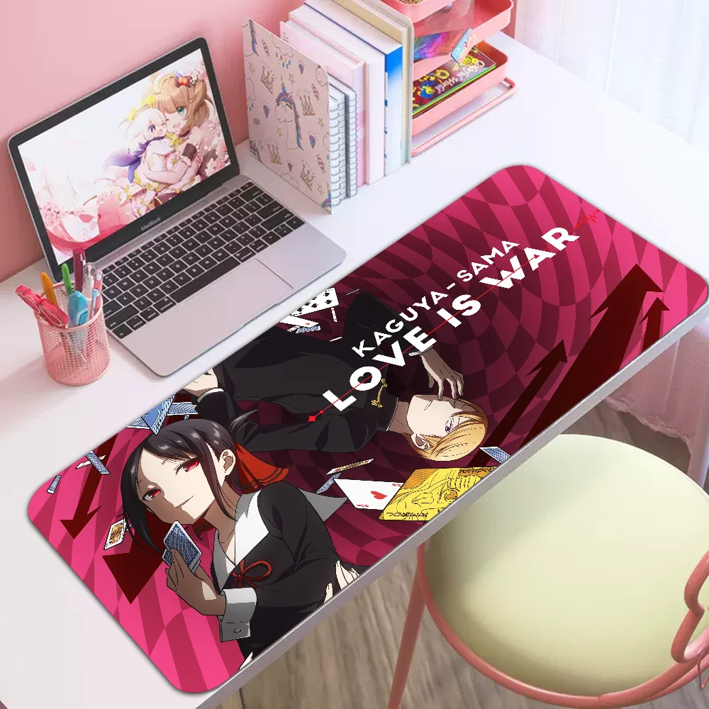 Большой мультяшный коврик для мыши K-Kaguya-sama L-Love Is W-War резиновый офисный настольный