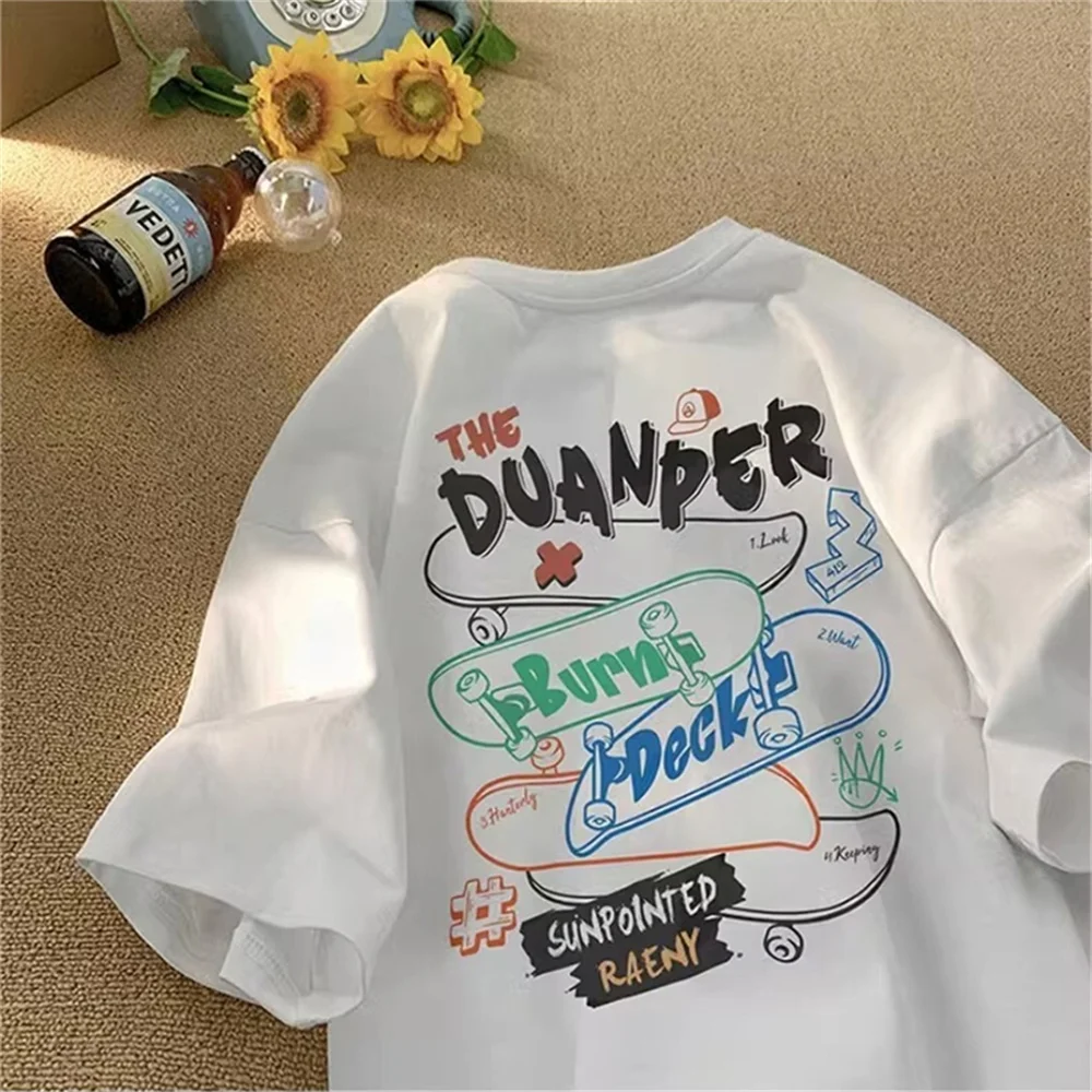 Лето 2023 женская футбольная рубашка Harpokawa с принтом на спине повседневный стиль