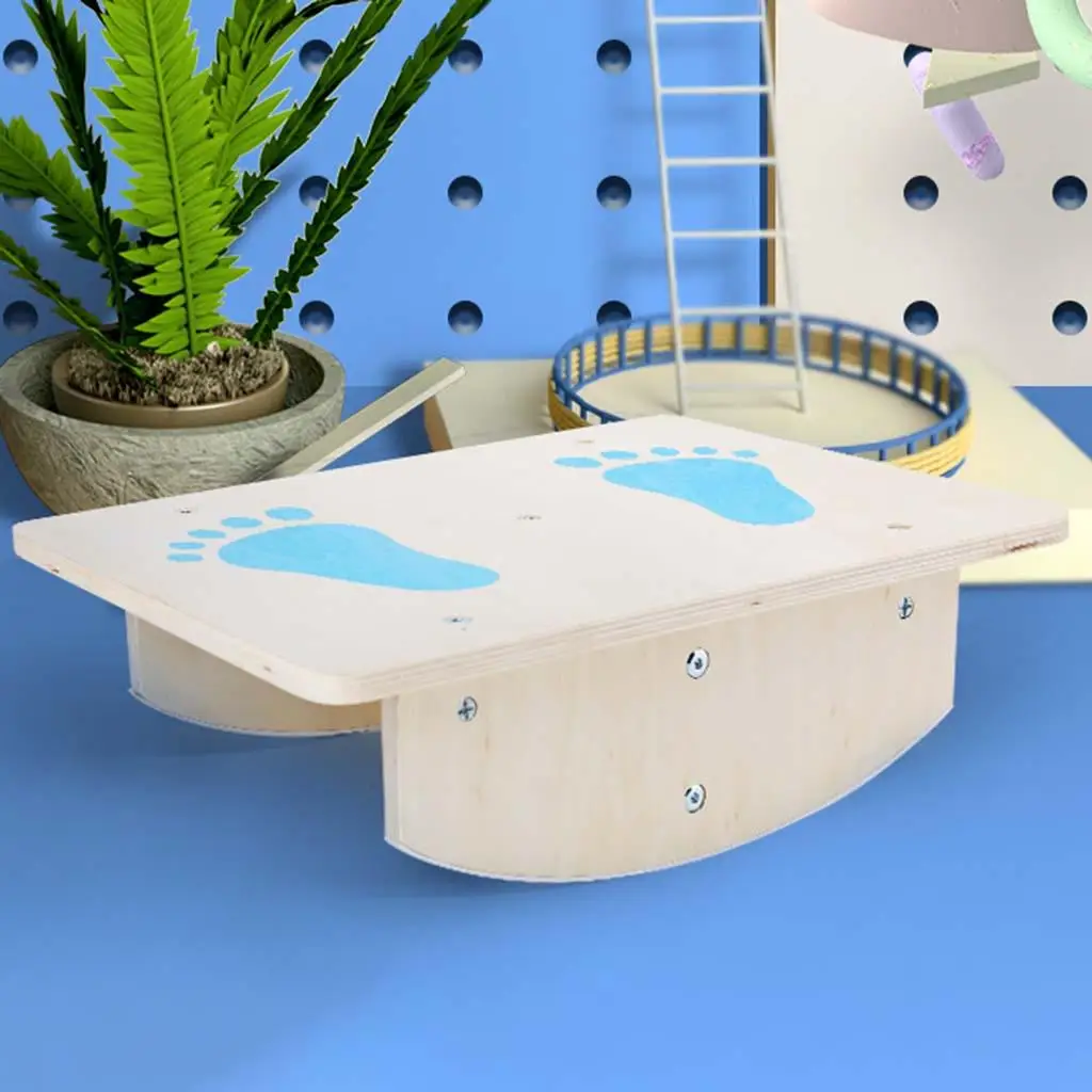 

Wood Balance Board Sensory Integration Training Sports Game Toy Non Slip Fitness Exercise Children Rocker Board for Home Gym