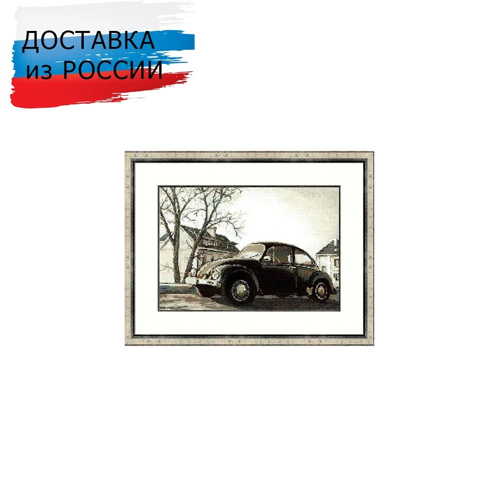 1177 Набор для вышивания Riolis 'Старая фотография. Жук' 38*26 см | Дом и сад