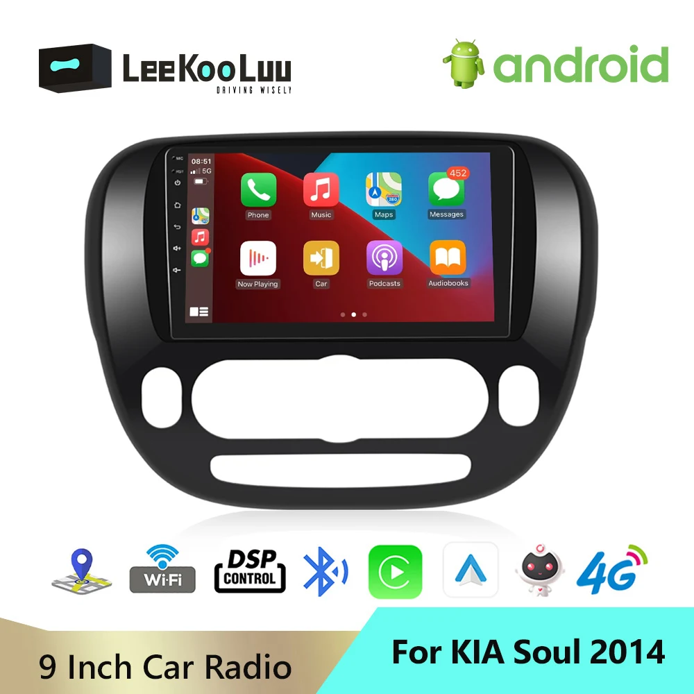 Автомагнитола LeeKooLuu 2 din Android автомобильный мультимедийный плеер GPS-навигация для