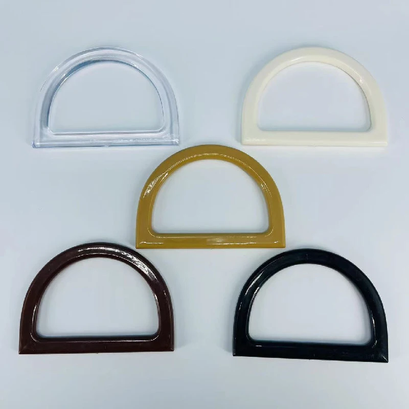 

Round Handcrafted Rubber Handle Bag Handle Bag Accessory Rubber Root Handle Resin Circle Handle Environmental