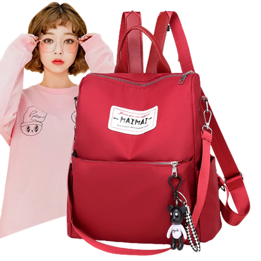 

Дорожный рюкзак, новинка 2022, модная женская индивидуальная многофункциональная противокражная школьная сумка для студентов с карманом для...