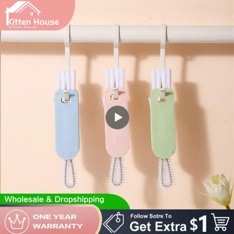 

U-shaped Cup Mouth Brush Triple Cup Long Brush Rotatable Brush Cup Crevice Cleaning Brush Modern Minimalist Multi-functional