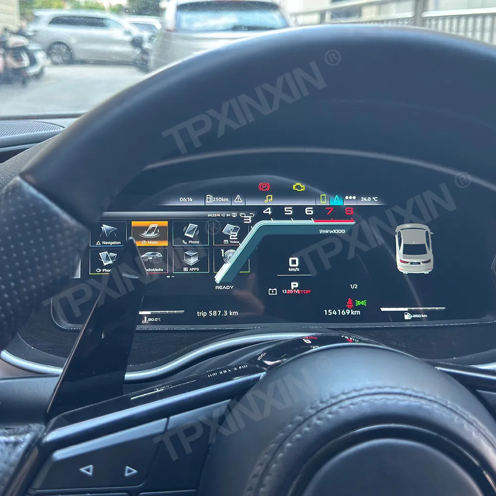 Фото Панель приборов с LCD-дисплеем Carplay для Audi A6 S6 A7 S7 2012~2018, дисплей приборной панели, спидометр №1