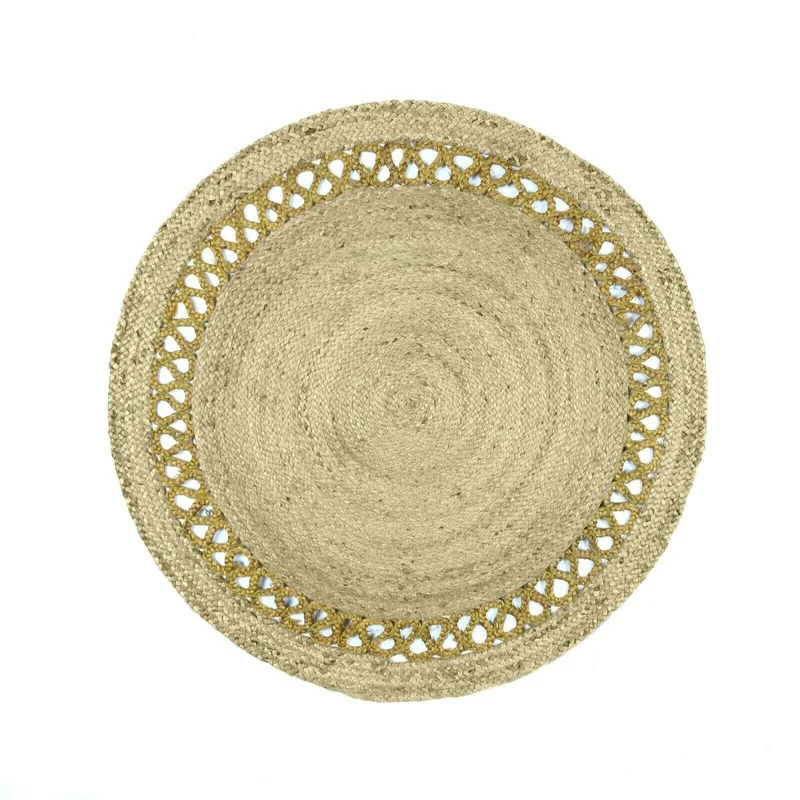 

Jute Carpet Yellow Dyed Hemp Hand Knitted Knots Rug Reversible Rectangle Area Rugs Modern Living Decor Floor Rugs for Bedroom