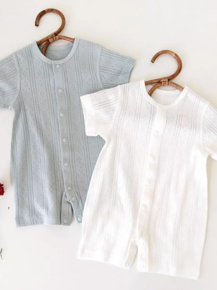 Детская цельная одежда летняя тонкий детский комбинезон для девочек три угловых