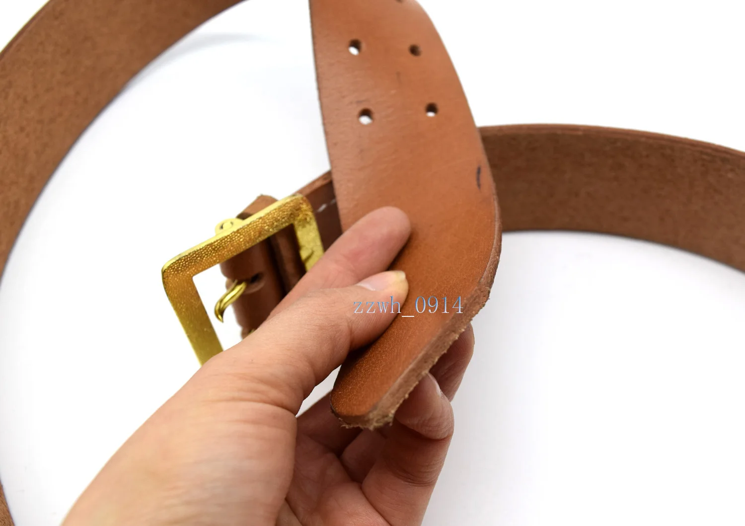 Немецкий офицер времен Второй мировой войны вермахт двойной ремень с золотой