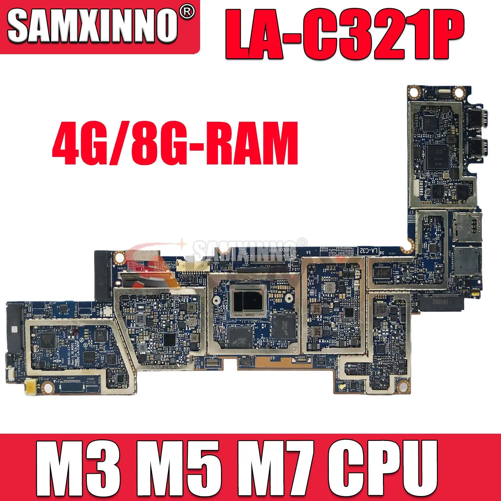 

LA-C321P Laptop motherboard For DELL Latitude 7275 9250 Notebook Mainboard with M3 M5 M7 CPU CN-0P98DK 4G 8G 100% testing ok