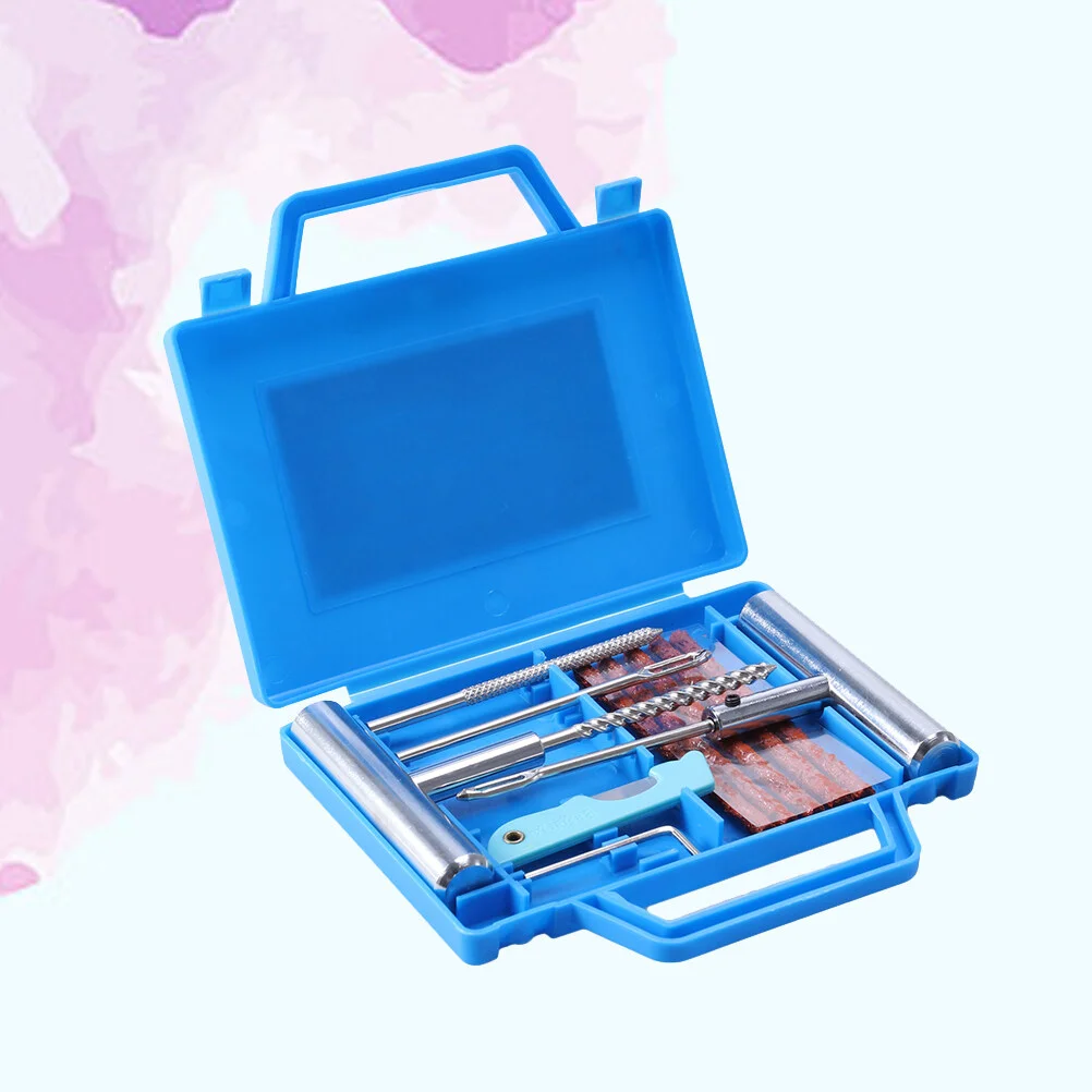 

11pcs/Set Heavy Duty Tire Repair Kit Car Motorcycle Tyre Repair Kit (Random Color)