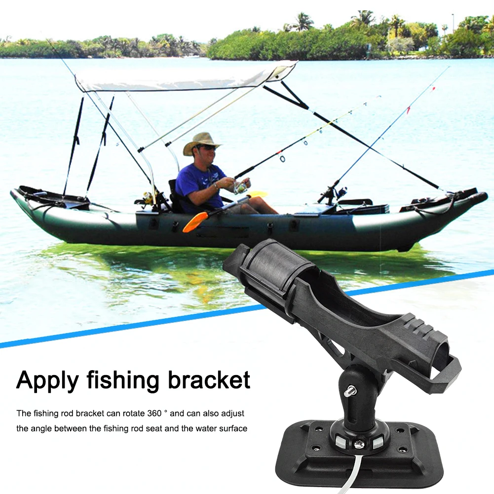 

Inflatable Boat Accessory Fishing Rod Rack Fix Pole Mount Angle Bracket Kayak Fix Pole Bracket Dinghy Raft Fishing Tool