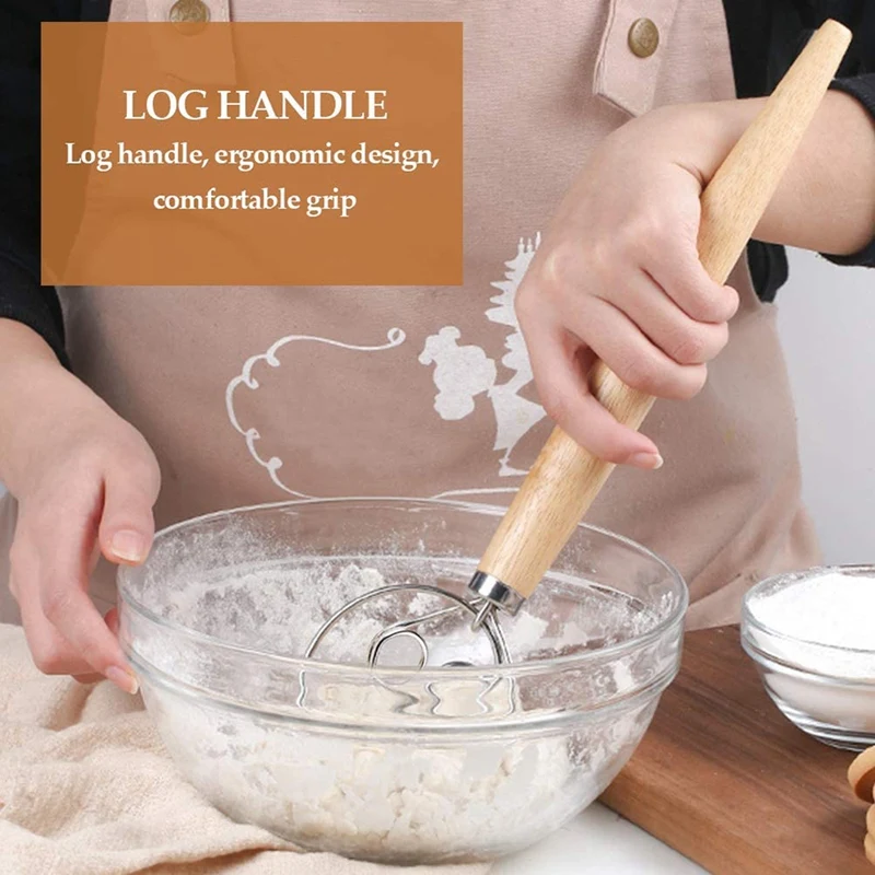 3 упаковки датского венчика для теста миксер хлеба голландский венчик со