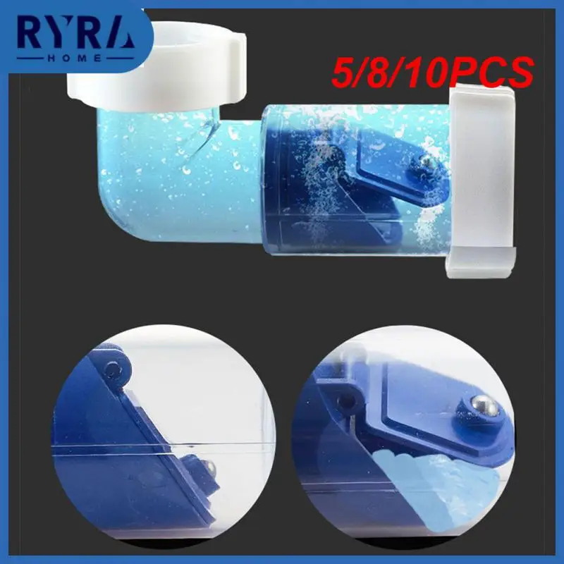 

5/8/10PCS Rotate Abs Drain Hose Kitchen Washbasin Corrugated Curved Pipe Expandable Drain Tube Sink Anti-blocking