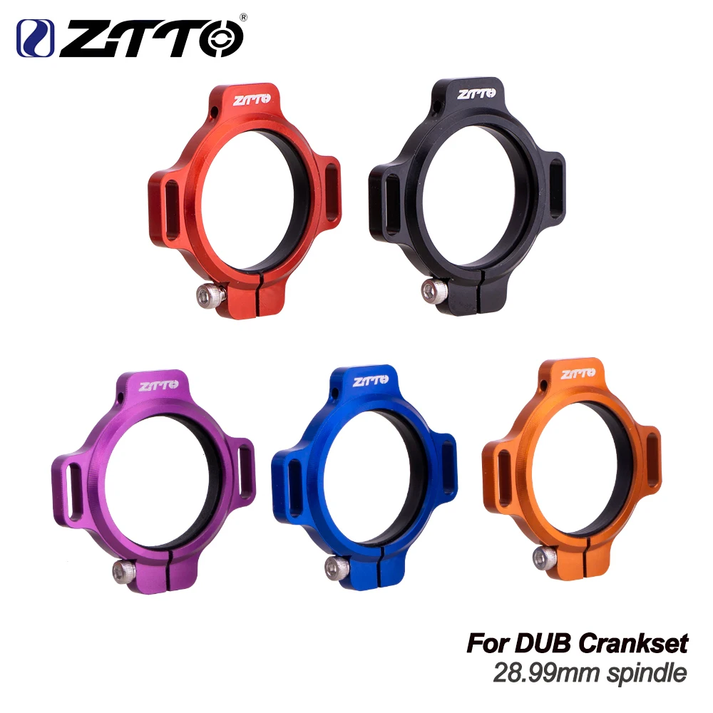 

ZTTO MTB Crank Chainring Adjuster Bottom Bracket Preload Adjuster Kit Bike Parts DUB Crank 28.99 Spindle Adapter Aluminum Alloy