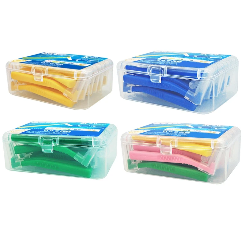 

ASUS L Shape Push-Pull Interdental Brush 20Pcs/Box Oral Care Teeth Whitening Tooth Pick Tooth Orthodontic Toothpick Tooth