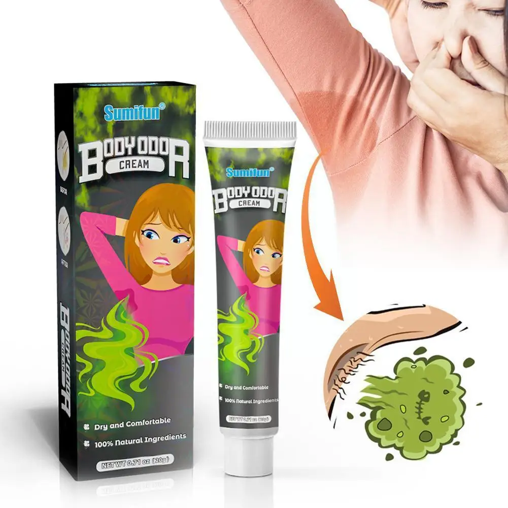 

Body Odor Removing Deodorant Cream 20g Armpit Sweat Odor Antiperspirant Body Cream Skin Refresh Smell Eliminate Care Bad Re U3B7
