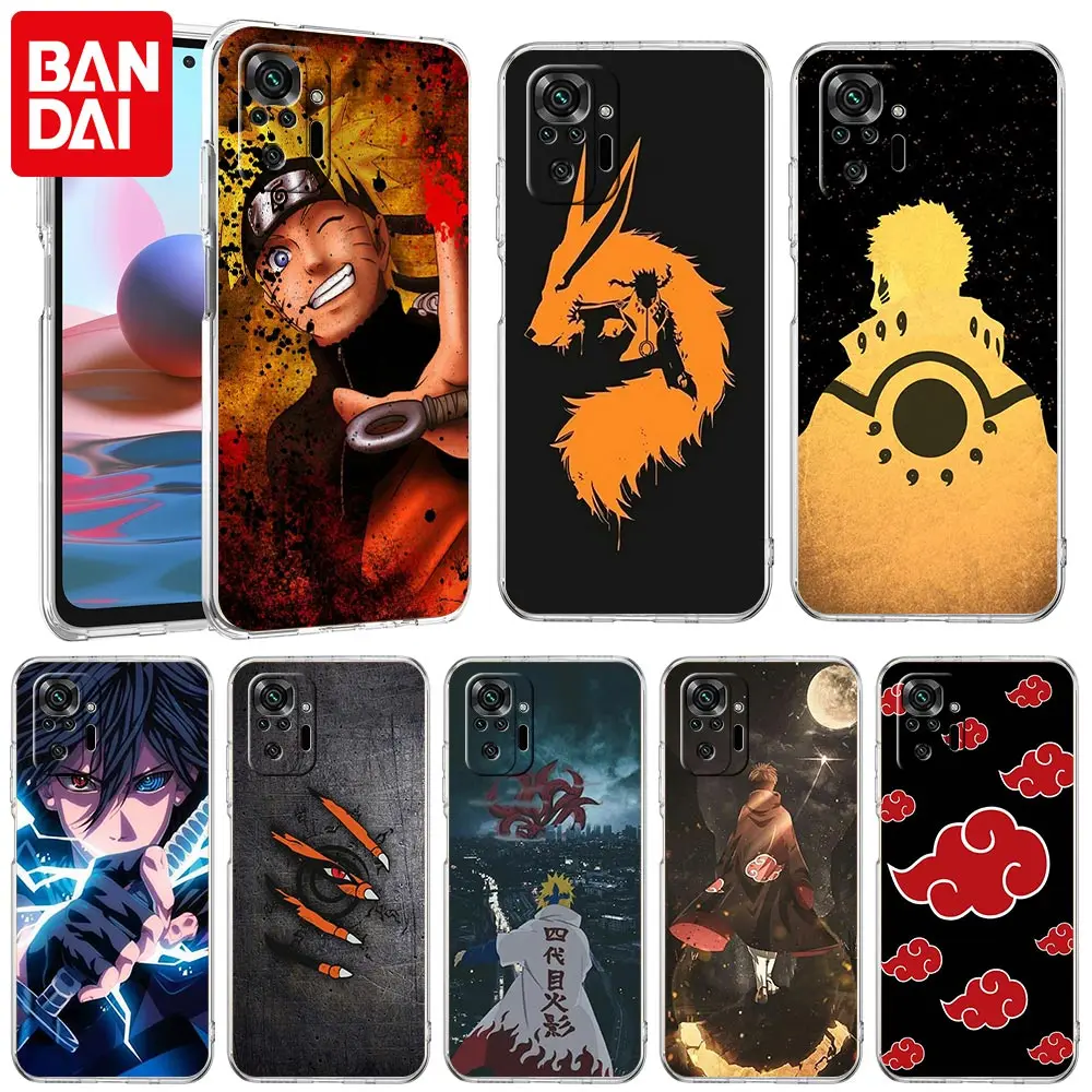 

Naruto Anime Case for Xiaomi Redmi Note 10 9S 8 11 Pro 9 9C K40 7 9A 8T 9T 11T 11S Silicone Transparent Mobile Phone Cover