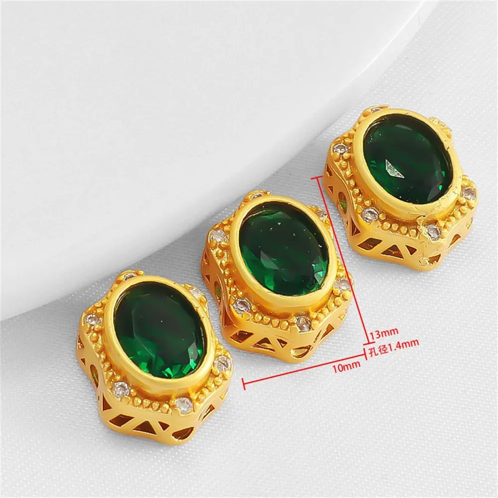 Золотые бусины для браслета и ожерелья