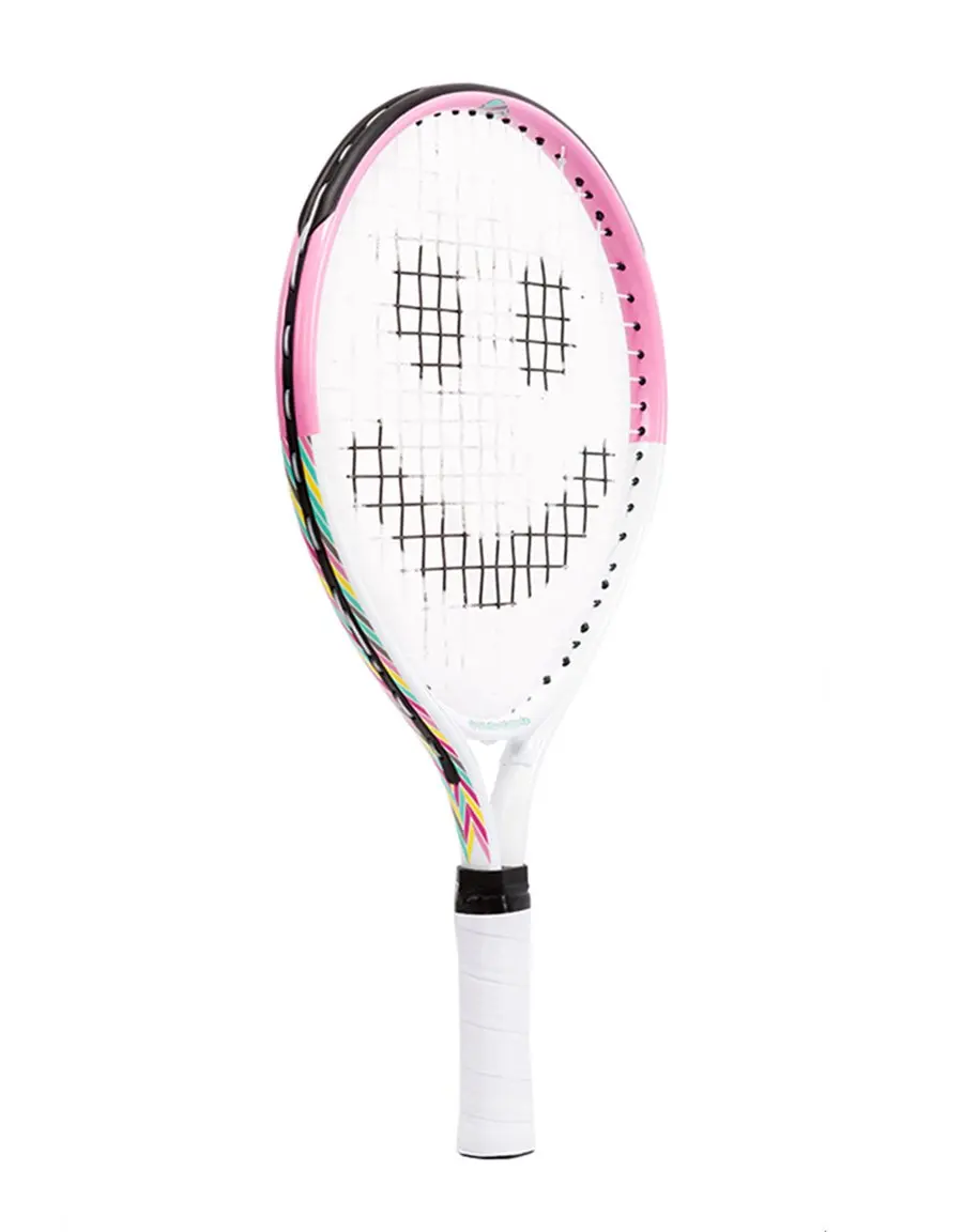 Tennis Rackets for Kids 17 inch in White/Pink Color