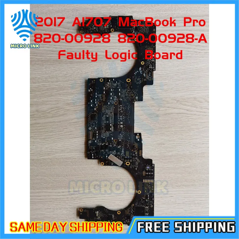 

For 2017 A1707 Apple MacBook Pro 820-00928 820-00928-A Faulty Logic Board Not Working Motherboard