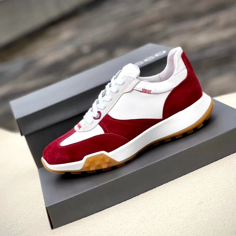 Golf Shoes Men's Forrest Gump Shoes Retro Running Shoes Golf Shoes TPU Sole Non-Slip Anti-Shock Strong Grip Men's Sports Shoes