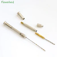 diy scented candle making tool wax core perforation with manual punching hand drill extended drill bit candle making kit