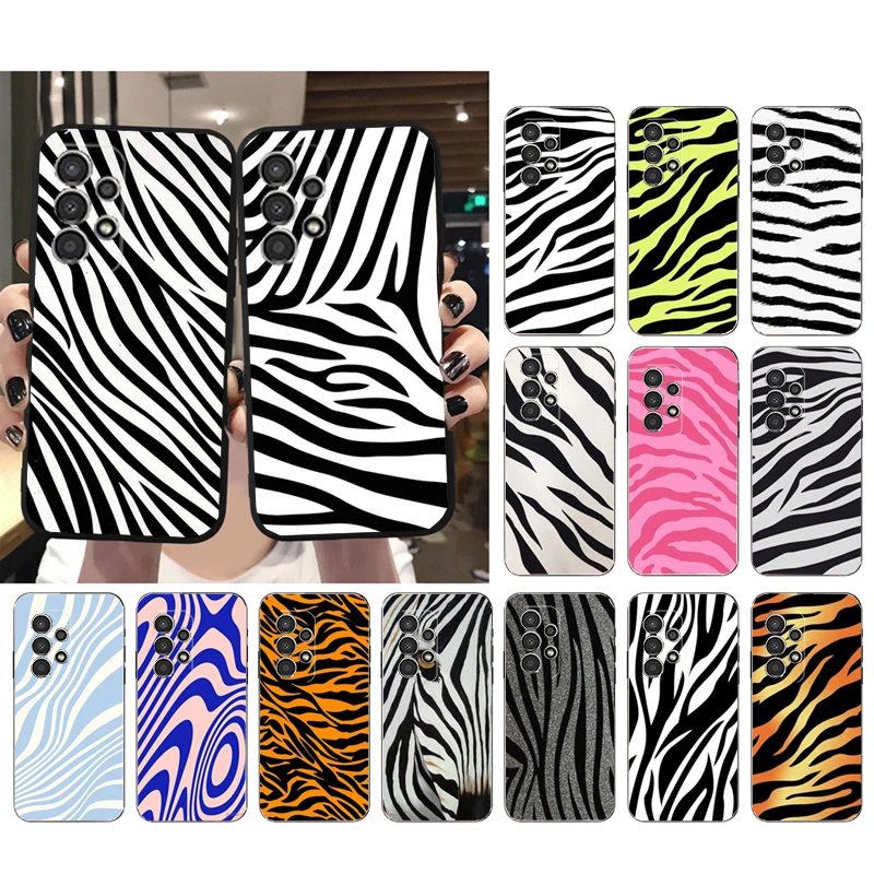 

Phone Case for Samsung Galaxy A73 A53 A13 A22 A12 A32 A71 A21S A33 A52 A72 A23 A51 A31 M31 Zebra Case
