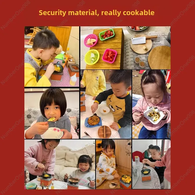 Детский игровой домик мини-кухонная установка настоящая кухонная утварь полный