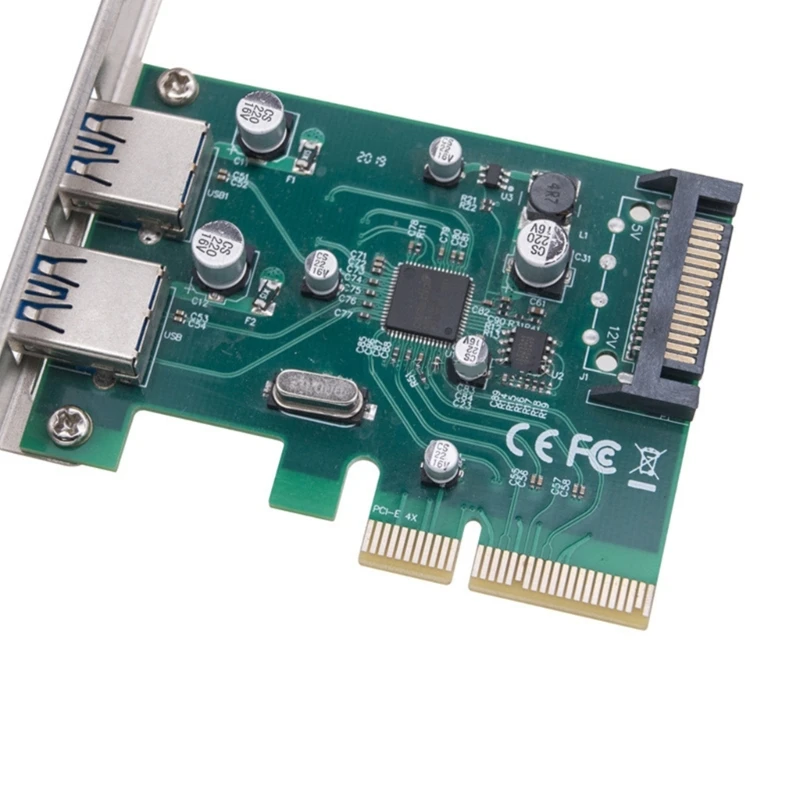 

PCI-E 4X к USB3.1 Gen2 карта адаптера Райзера ASM1142 управление двухканальным 10 Гбит/с