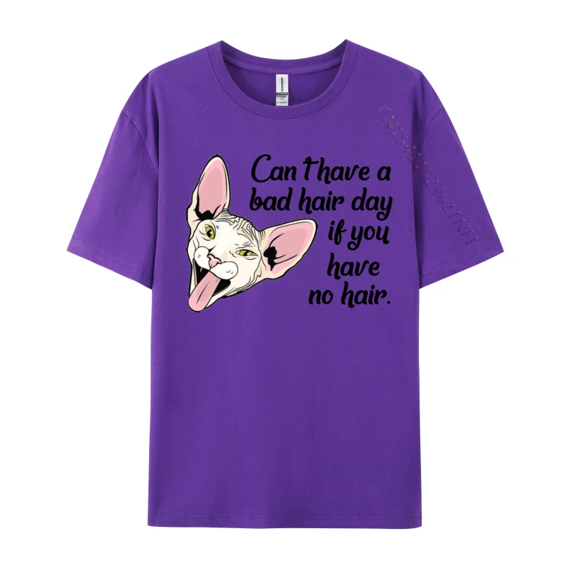 Funny Sphynx Cat For Lovers Normal Leisure T-shirts 2024 Fashion Tops Shirt Cotton Fabric Men Design