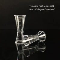 double clear cocktail measure cup for home bar party useful bar accessories drink measurement measure cup cocktail shaker jigger