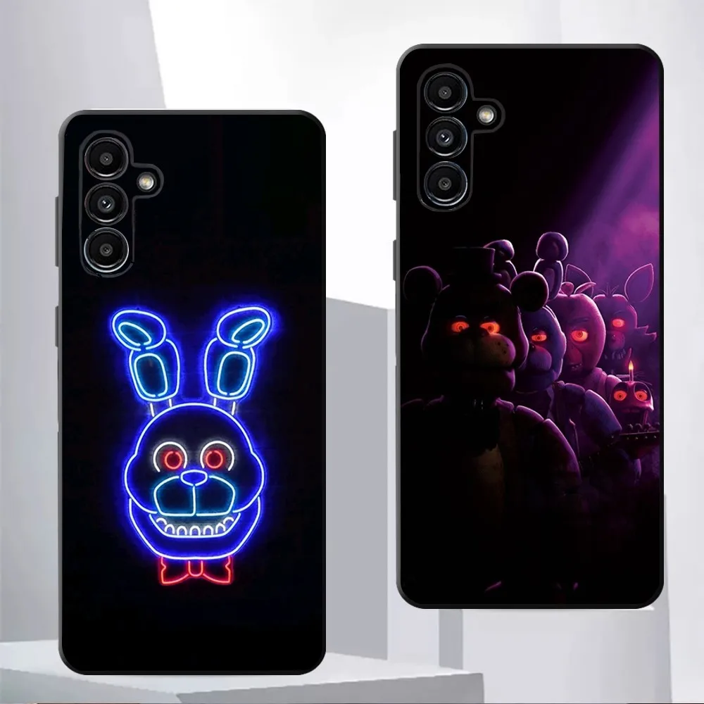 F-Fnaf Game Five Nights Phone Case For Samsung Galaxy A13 21s 22 31 32 52 53 71 80 91 Black Soft Cover