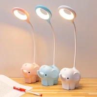 creative desk lamp led three color temperature adjustable learning lamp charging plug dual use table lamps light