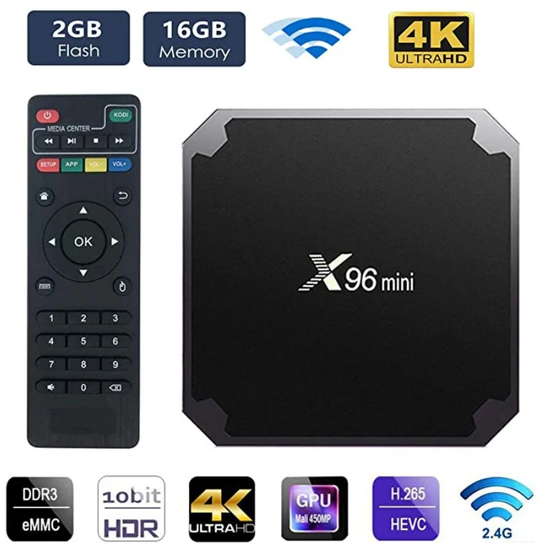 Купи Сетевая телеприставка X96mini s905w 4K HD WiFi Android smart TV box за 1,654 рублей в магазине AliExpress