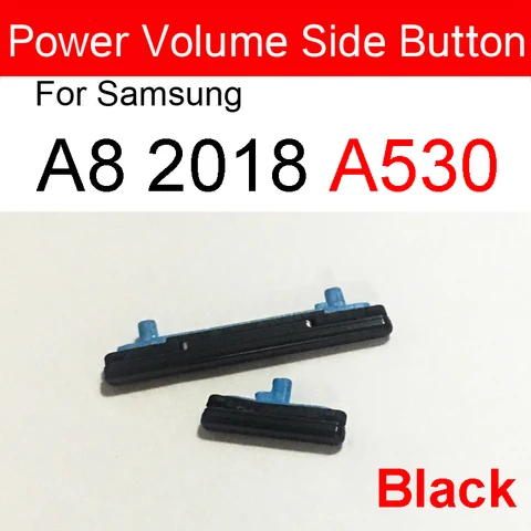 1 комплект (2 шт.) Боковая кнопка регулировки громкости для Samsung Galaxy A8 2018 A530 A8 Plus A8 + 2018 A730 Боковые клавиши включения и выключения громкости питания